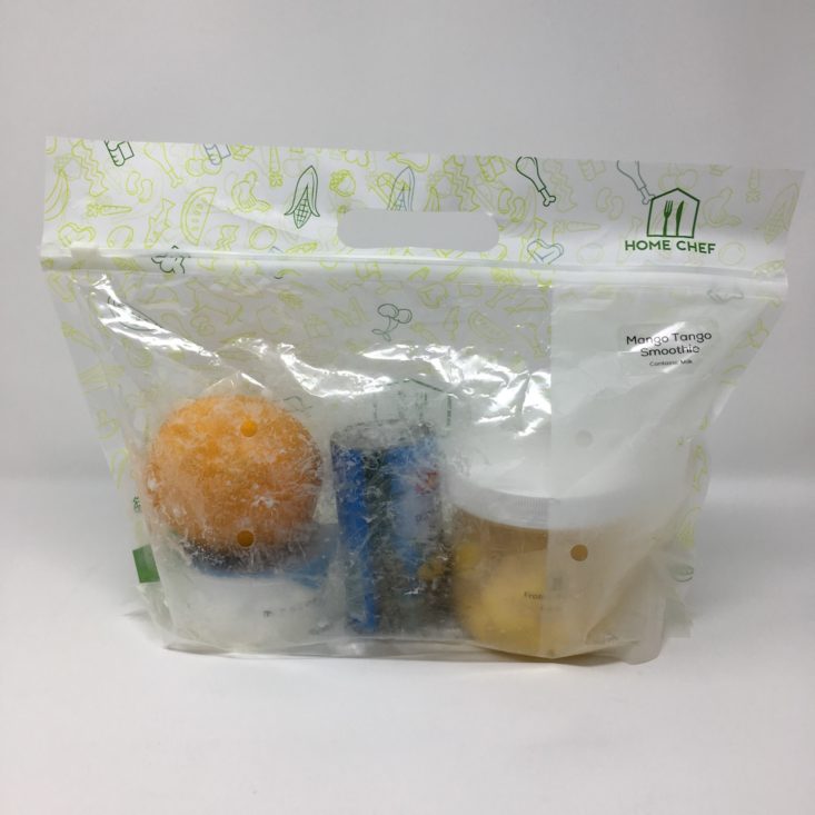 Home Chef Subscription Box Review February 2019 - SMOOTHIE BAG FULL