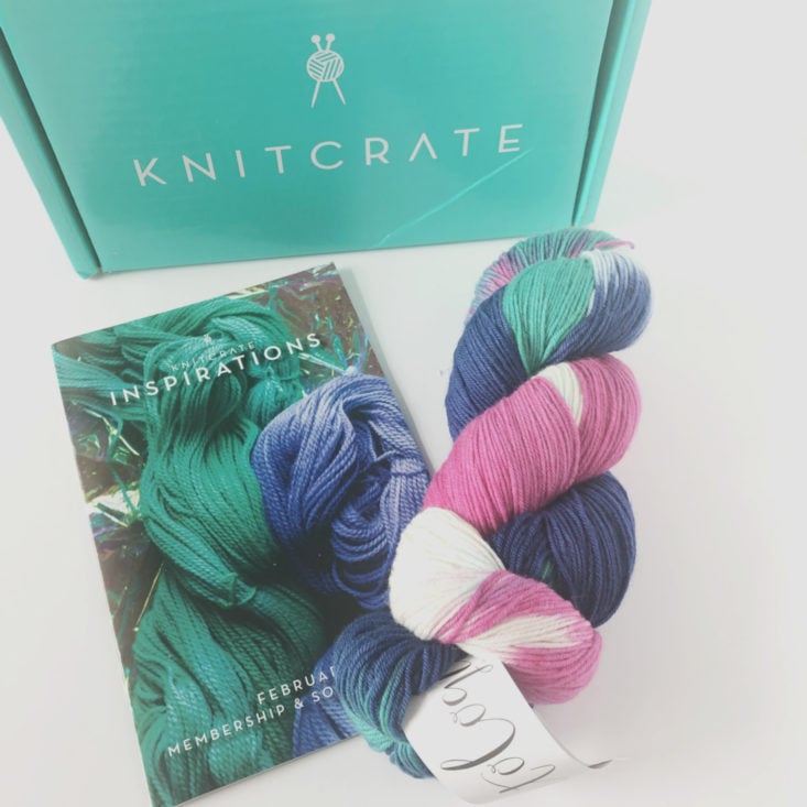 Knitcrate Sock Yarn Subscription Review February 2019 - All Itmes Top