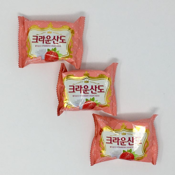 Korean Snacks Box Review February 2019 - CROWN SANDO FULL