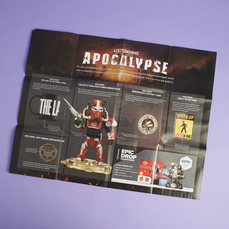 Loot Gaming Apocalypse January 2019 all products