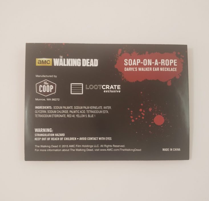 Loot Remix Review February 2019 – The Walking Dead Soap-On-A-Rope 2