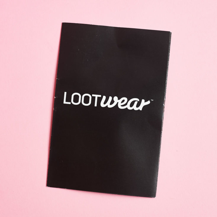 Loot Socks Cursed October 2018 booklet