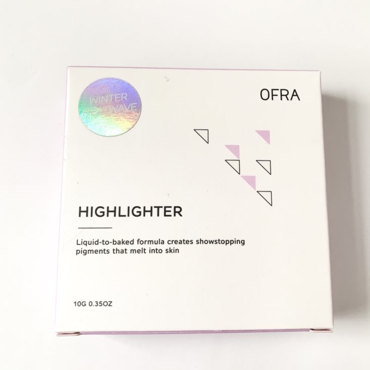 OFRA Mystery Box February 2019 - Ofra Highlighter in All of The Lights Box Top