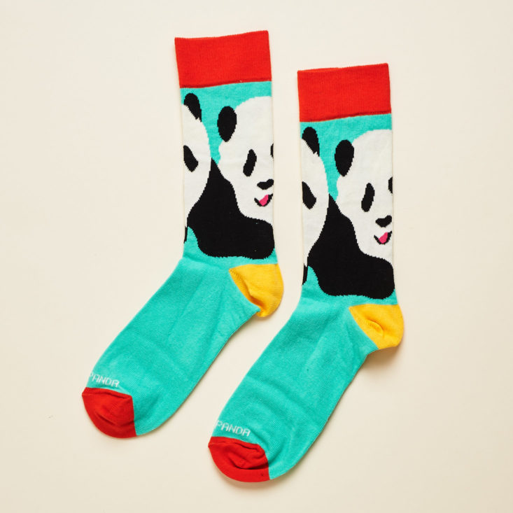 Sock Panda Womens January 2019 panda socks back