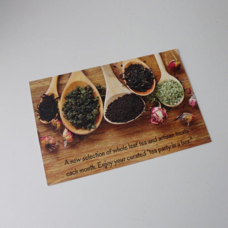 Tea Box Express February 2019 - Booklet Front