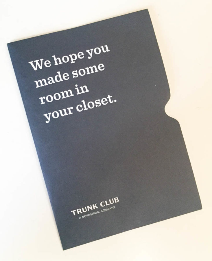 Trunk Club January 2019 - Booklet Front Top