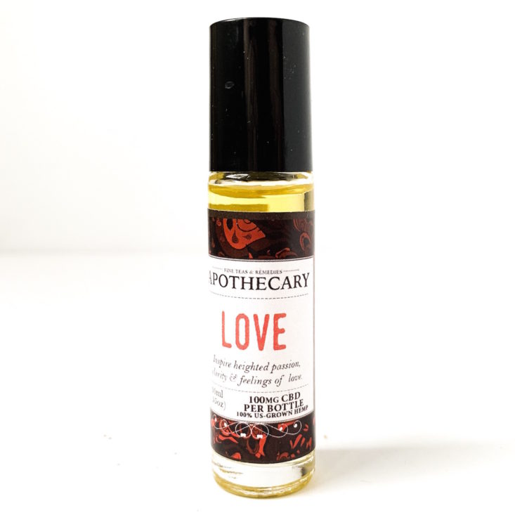 Yogi Surprise Review February 2019 - The Brothers Apothecary Love Brew CBD Essential Oil Roller Front