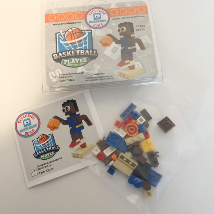 7B Brick Loot March 2019 - Basketball Player 100% LEGO® Build Designed By Tyler Clites