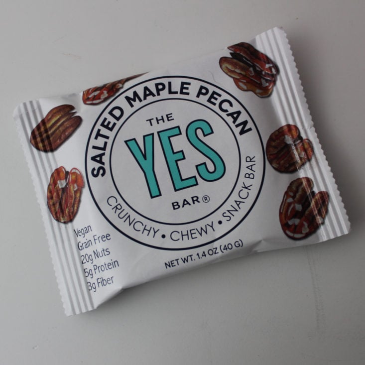 All Around Vegan March 2019 - The Yes Bar Salted Maple Pecan Top