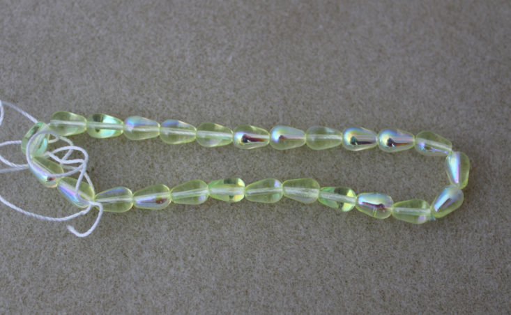 Bead Crate March 2019 - 9 x 6 mm Jonquil AB Teardrops Front