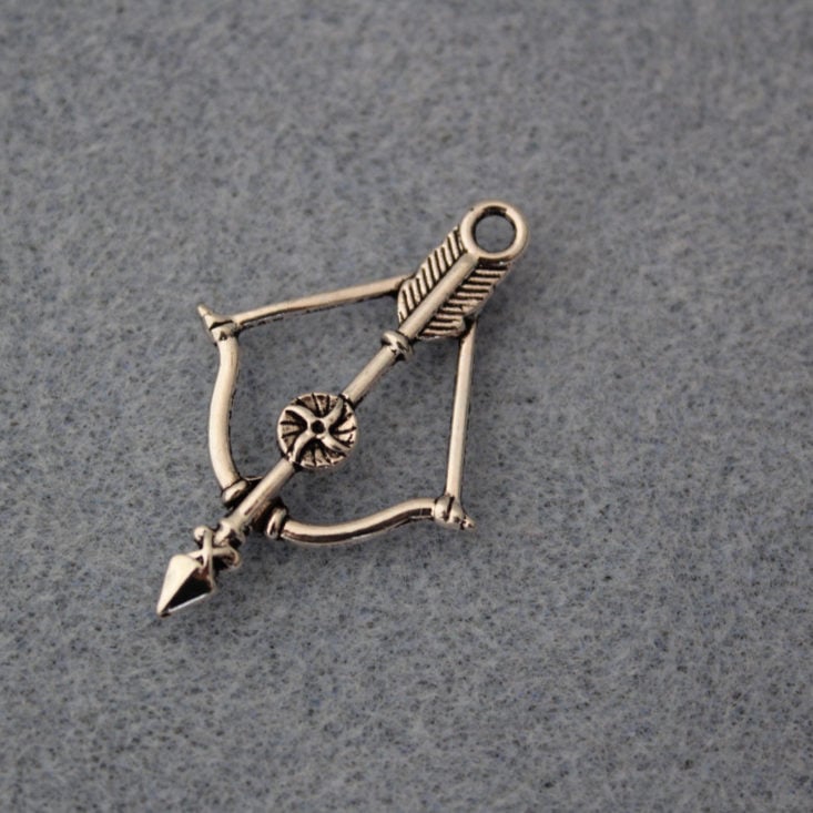 Blueberry Cove Beads March 2019 - Bow and Arrow Charm Front