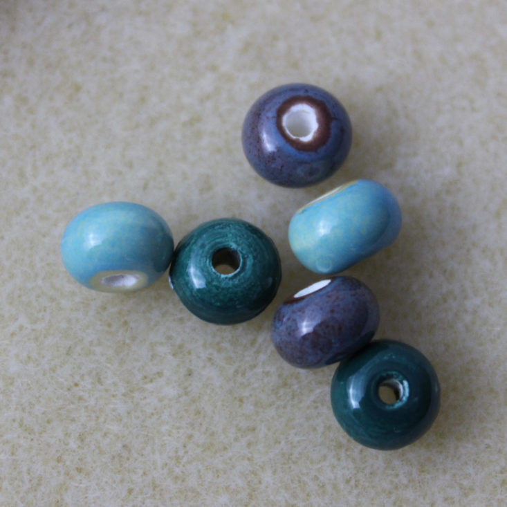 Blueberry Cove Beads Review February 2019 - Ceramic Spacers Top