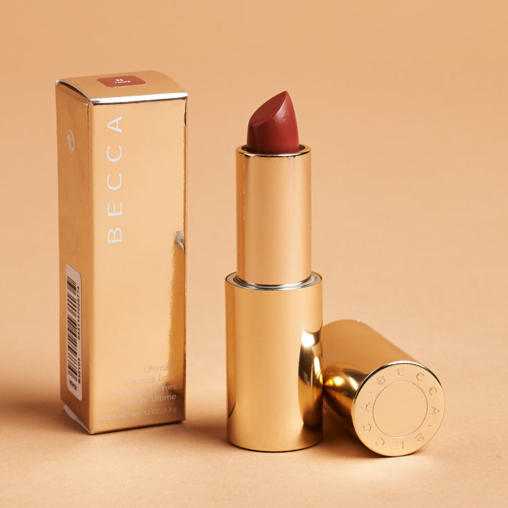Boxy Luxe March 2019 becca lipstick open with box