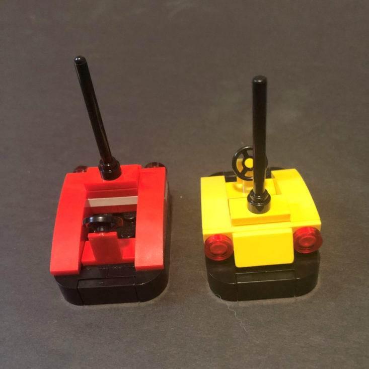 Brick Loot February 2019 - Exclusive! ‘Bumper Cars’ 100% LEGO® Red and Yellow Closer View