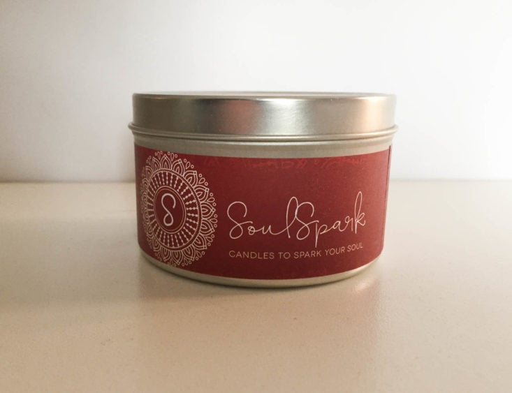 California Found Box Review February 2019 - Spark Of Love Candle Side