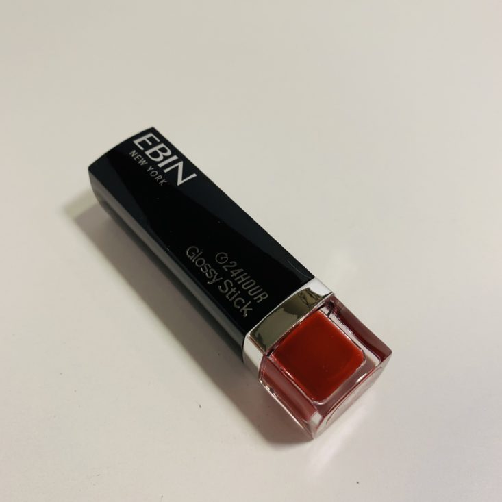 Cocotique “Red Carpet Ready” February 2019 - Ebin New York 24 Hour Glossy Lipstick in Puffy 1