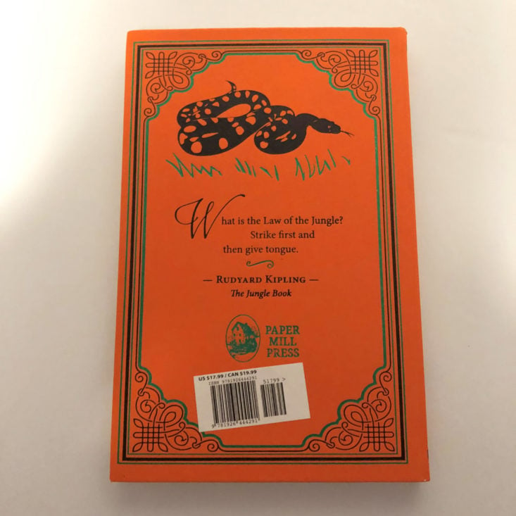 Coffee and a Classic February 2019 - The Jungle Book by Rudyyard Kipling Back