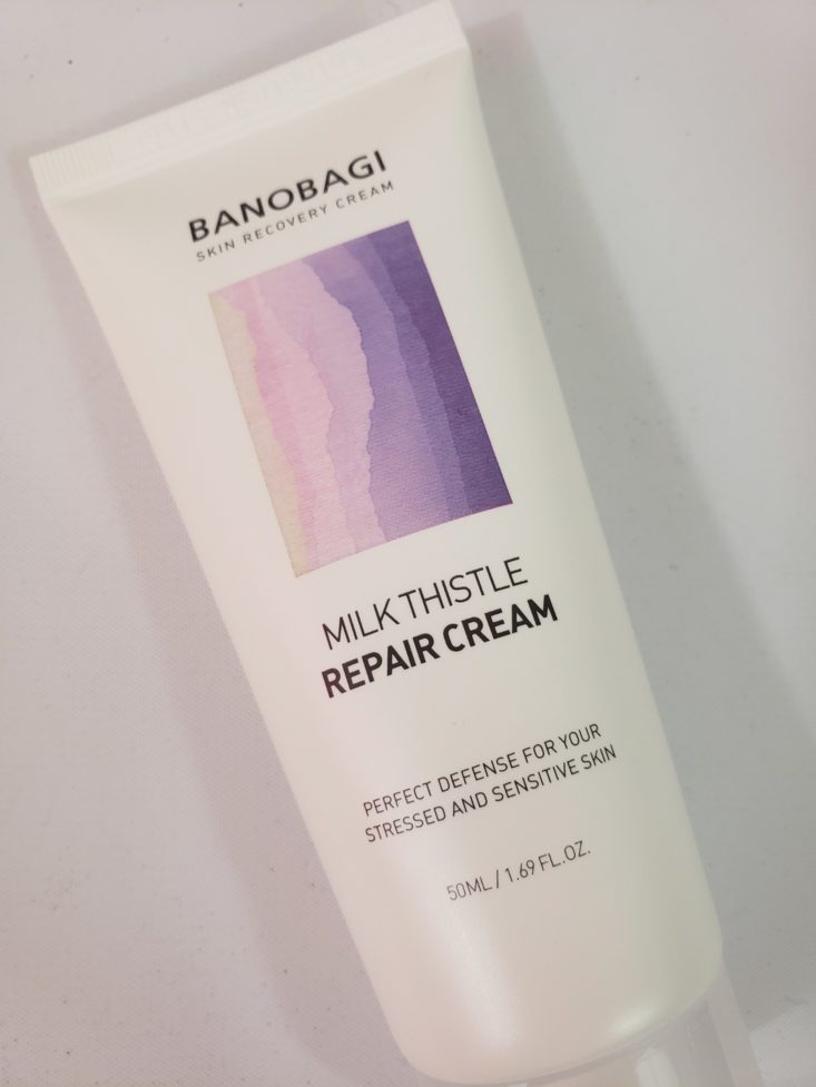 Facetory Lux Box Deluxe Review March 2019 - Banobagi Milk Thistle Repair Cream Top