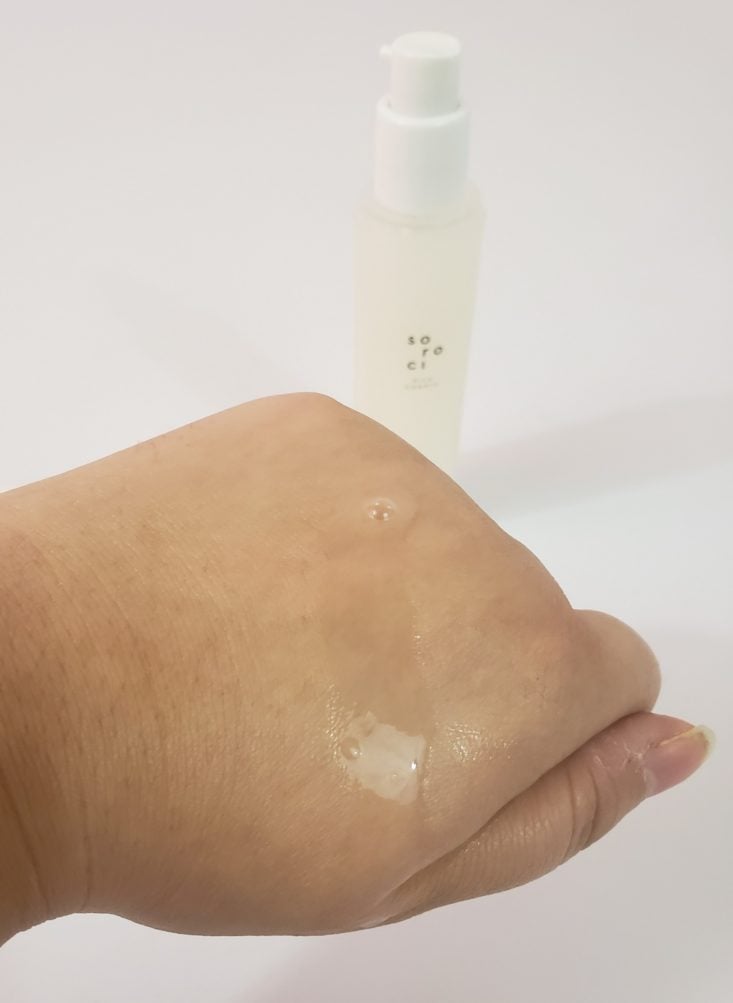Facetory Lux Box Deluxe Review March 2019 - Soroci Rice Embryo Repair Skin Softner On Hand Top