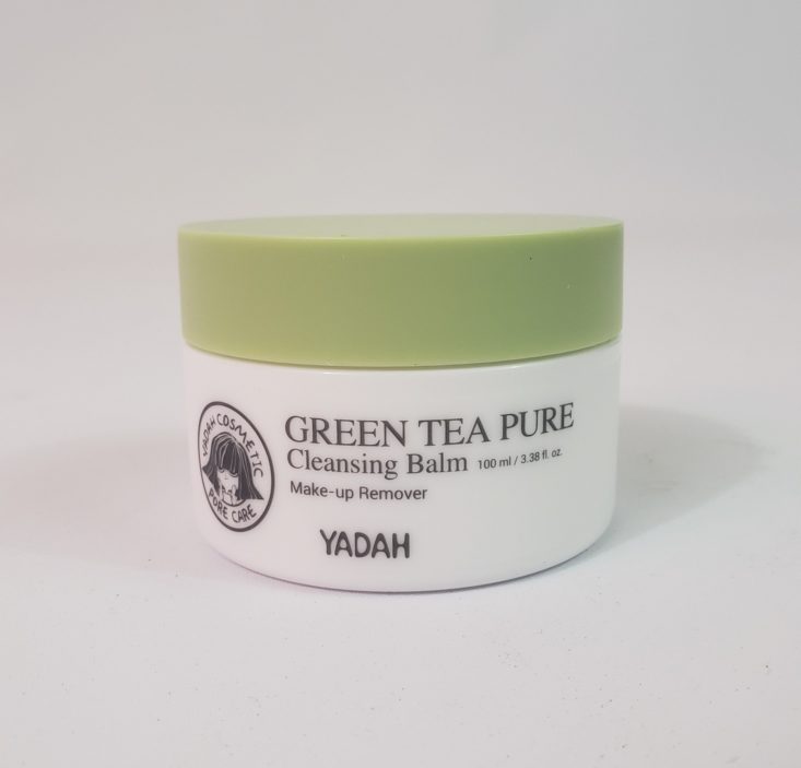 Facetory Lux Box Deluxe Review March 2019 - Yadah Green Tea Pure Cleansing Balm Capped Front