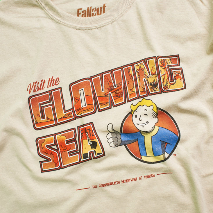 Fallout Crate #8 Aftermath glowing sea shirt detail