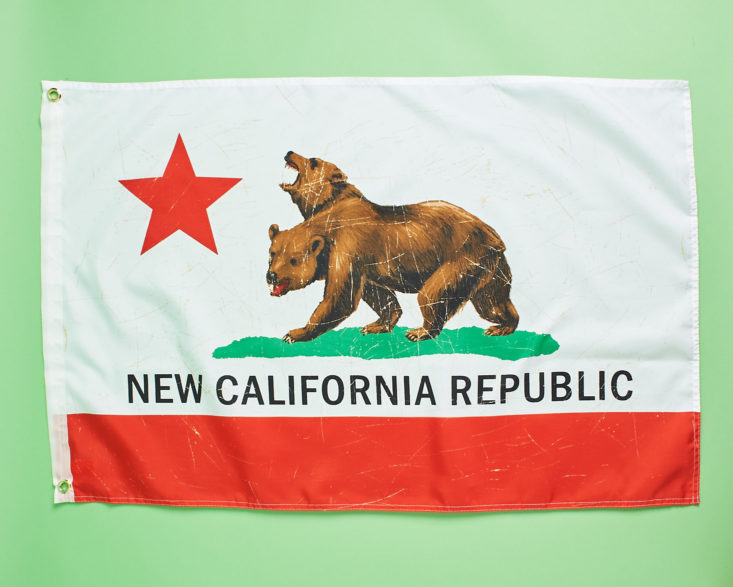 Fallout Crate #8 Aftermath new california republic flag