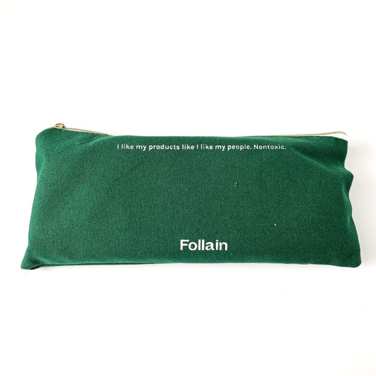Follain Clean Essentials Kit March 2019 - Follain Go Clean Pouch Front