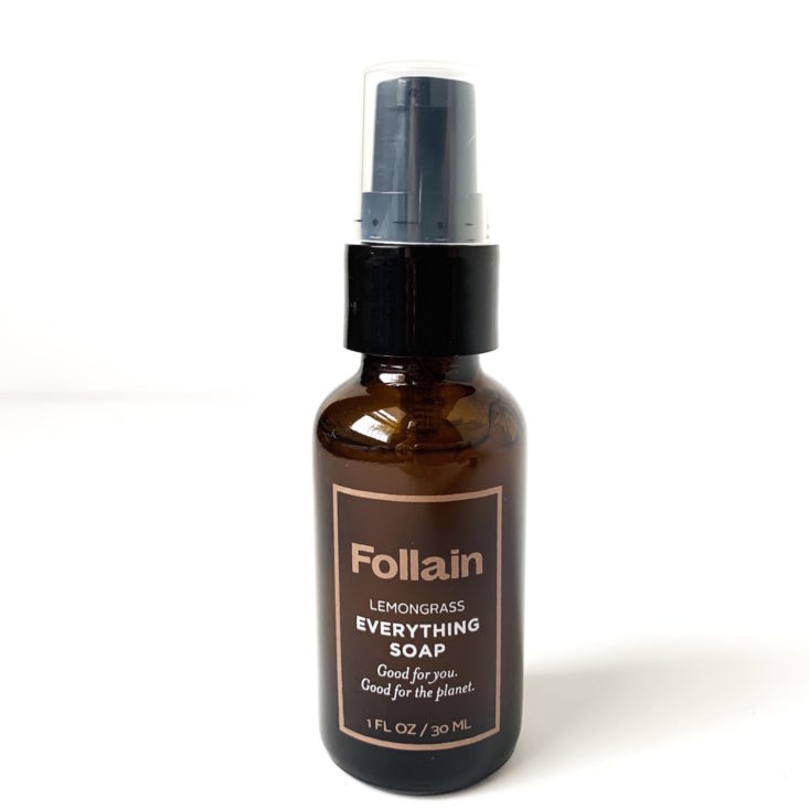 Follain Clean Essentials Kit March 2019 - Follain Refillable Soap in Lemongrass Front