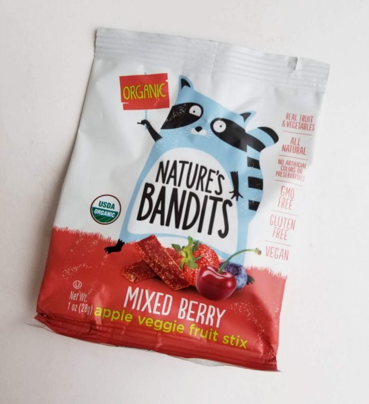 Healthy Living Kids Snack Box March 2019 nature's bandit gummies bag