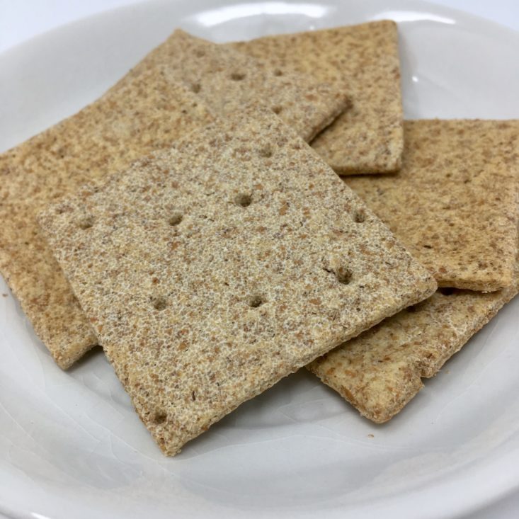 Irish Taste Club February 2019 - Sheridan’s Cheesemongers Irish Brown-Bread Crackers In Plate Top