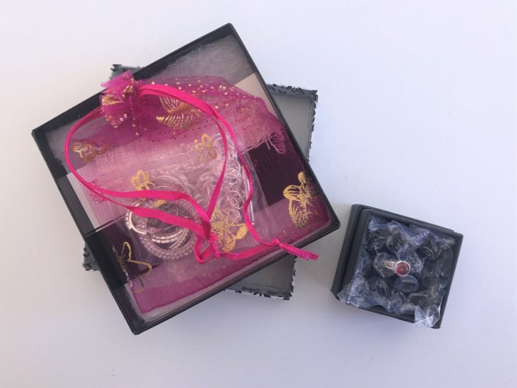 Jewellery Subscription Box Review March 2019 - Box Inside Package Top