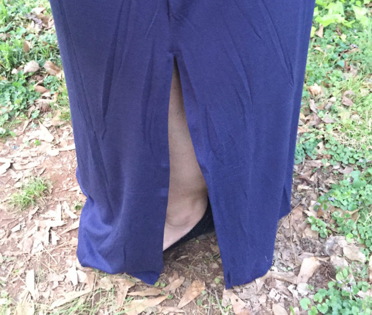 JustFab Subscription Box Review March 2019 - Knit Maxi Dress Onn Closer