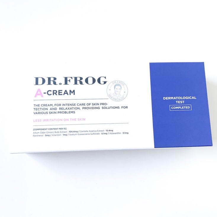 KoKo Style Box March 2019 - Dr Frog A Cream Info Card Top