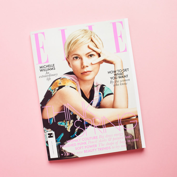 Look Fantastic February 2019 elle magazine cover