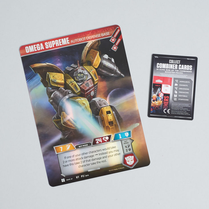Loot Crate Transformation giant trading card