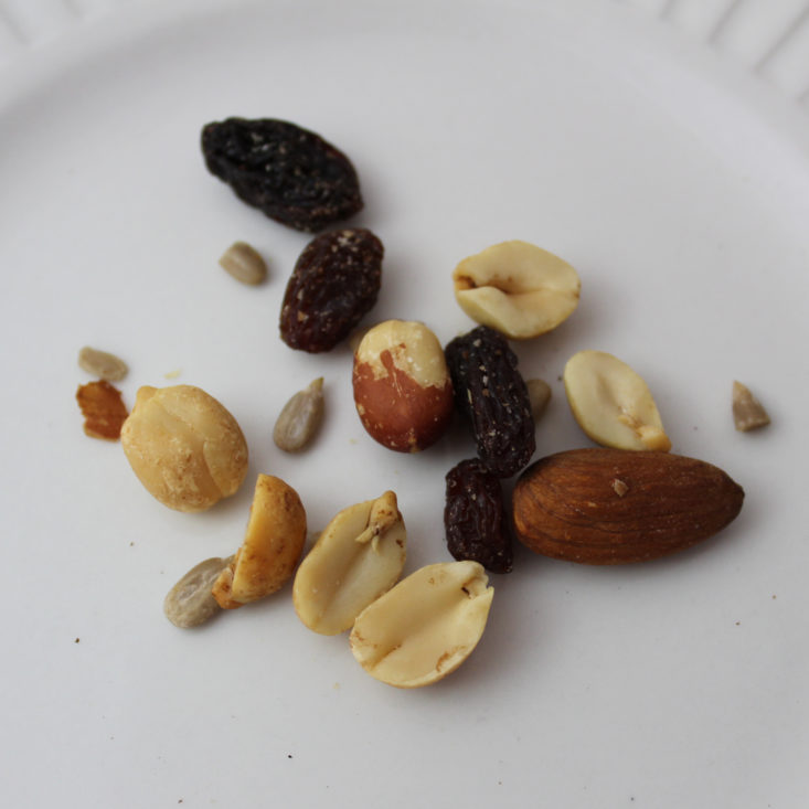 Love with Food March 2019 - Mr. Nature Unsalted Trail Mix In Plate Closer View