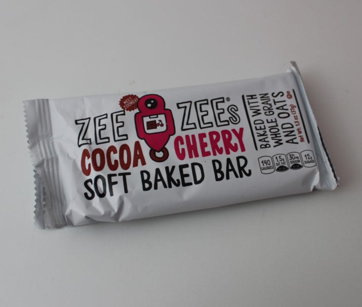Love with Food March 2019 - Zee Zee’s Cocoa and Cherry Soft Baked Bar Package Front