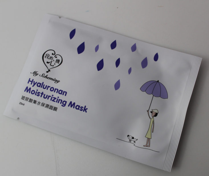 Mask Maven February 2019 - My Scheming Hyaluronan Mask Front