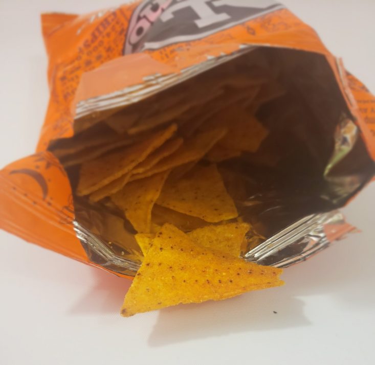Monthly Box Of Food And Snack Review March 2019 - Al Chipino BBQ Tikka Masala Chip Open Packet Top