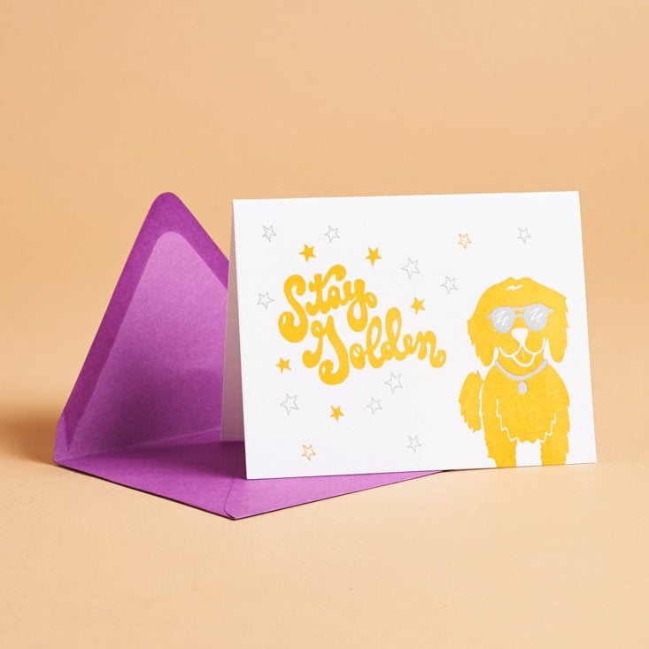Postmarkd Studio March 2019 stay golden card