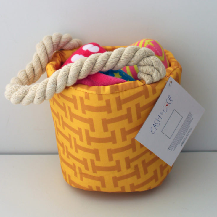 Rescue Box Review March 2019 - Cash and Coop Easter Basket Toys In Basket Front