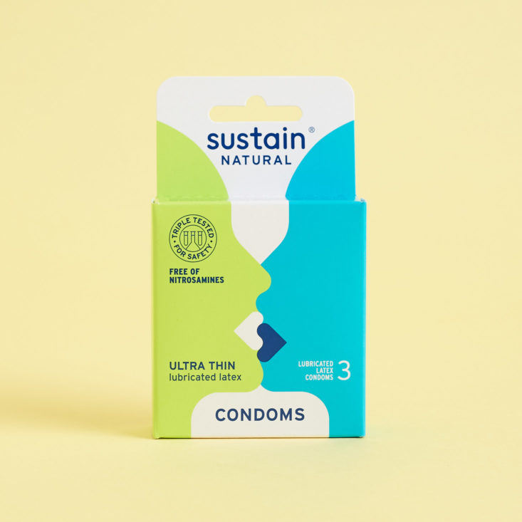 SlutBox March 2019 condoms in box