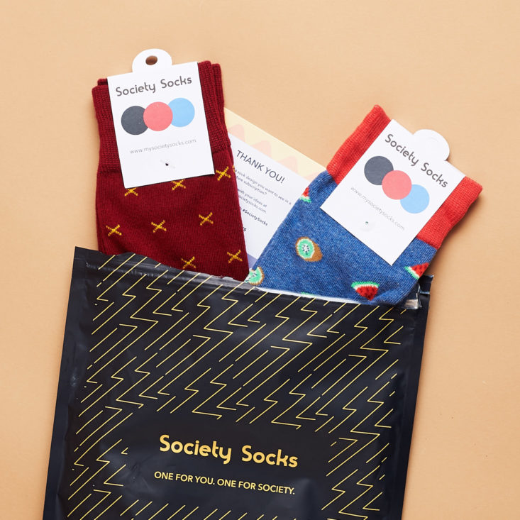 Society Socks March 2019 unboxing and review