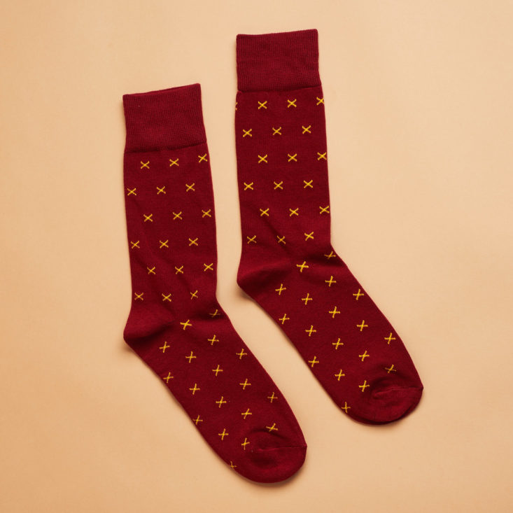 Society Socks March 2019 red socks