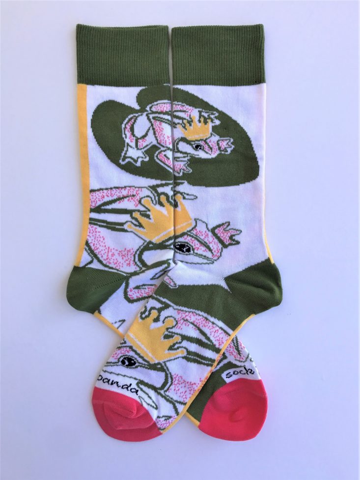 Sock Panda For Women March 2019 - Large Frog Prince Socks Side