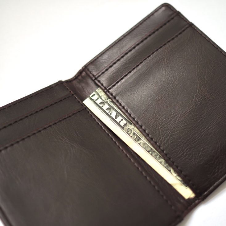 SprezzaBox February 2019 - Bryer Slim Wallet Closer View