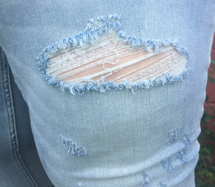 Stitch Fix Plus Size Clothing Box March 2019 - Elaine Distressed Girlfriend Jean Claoser Front