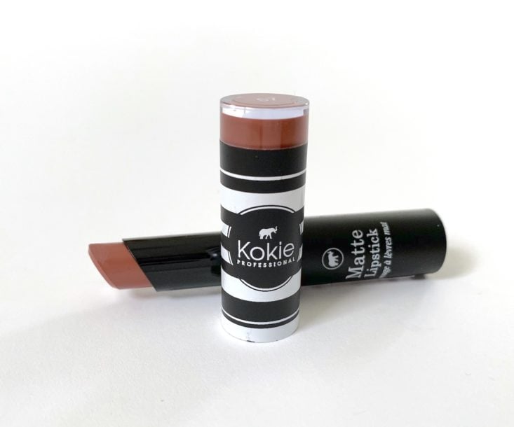 Sweet Sparkle Makeup Box February 2019 - Kokie Matte Lipstick in High Tea Front 2