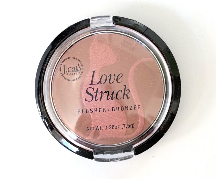 Sweet Sparkle Review March 2019 - J. Cat Beauty Love Struck Powder Blusher + Bronzer in Babe Top