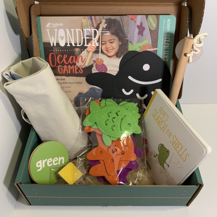 Tadpole Crate Ocean Games Review March 2019 - All Items Unboxed Top